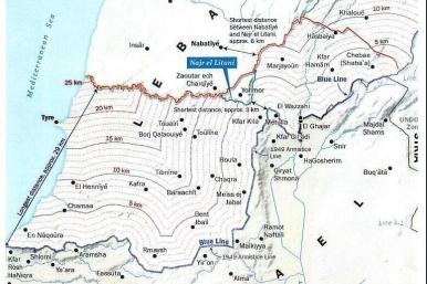 Map released as part of the November 2024 Israel-Lebanon ceasefire.